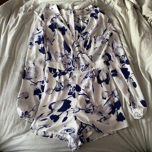 Long Sleeve Floral Romper